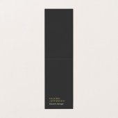 Verticale speciale zwarte professionele vlakte mod visitekaartje (Buitenkant ongevouwen)