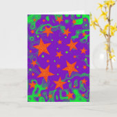 Verticale spellbound greetcard kaart (Gele Bloem)