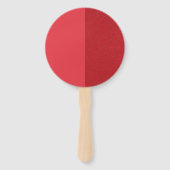 Verticale Split Tomaat Rode Hand Fan () Handwaaier (Voorkant)