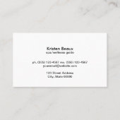 Verticale stalen paneelinkt visitekaartje (Achterkant)