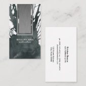 Verticale stalen paneelinkt visitekaartje (Voorkant / Achterkant)