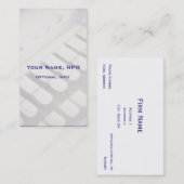 Verticale Steno Machine Keys Court Reporter Visitekaartje (Voorkant / Achterkant)