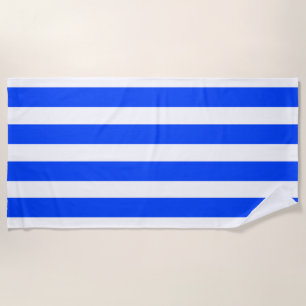 Verticale streep Zeeman Blauw & Wit Patroon Strandlaken