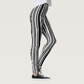 Verticale streeppatroonlegging leggings (Rechts)