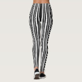 Verticale streeppatroonlegging leggings (Achterkant)