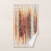 Verticale strepen, abstract, kleurrijk, modern bad handdoek (Handdoek)