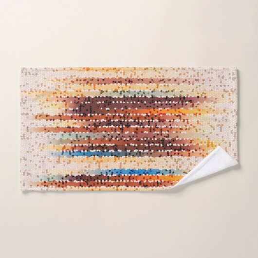 Verticale strepen, abstract, kleurrijk, modern bad handdoek (Handdoek)