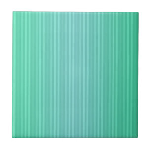 Verticale strepen Aquamarine Blue Green Blauwgroen Tegeltje