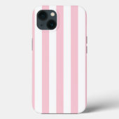 Verticale strepen Baby roze en witte strepen Case-Mate iPhone Case (Achterkant)