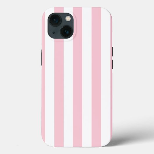 Verticale strepen Baby roze en witte strepen Case-Mate iPhone Case (Achterkant)
