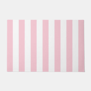 Verticale strepen Baby roze en witte strepen Deurmat