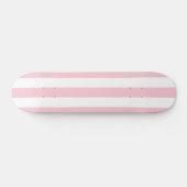 Verticale strepen Baby roze en witte strepen Persoonlijk Skateboard (Horizontaal)