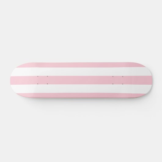 Verticale strepen Baby roze en witte strepen Persoonlijk Skateboard (Horizontaal)
