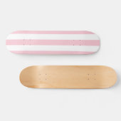 Verticale strepen Baby roze en witte strepen Persoonlijk Skateboard (Horizontaal)