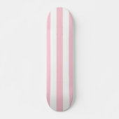 Verticale strepen Baby roze en witte strepen Persoonlijk Skateboard (Voorkant)