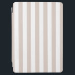 Verticale strepen beige en wit gestreept iPad air cover<br><div class="desc">Vertical Stripes - beige en wit gestreept patroon.</div>