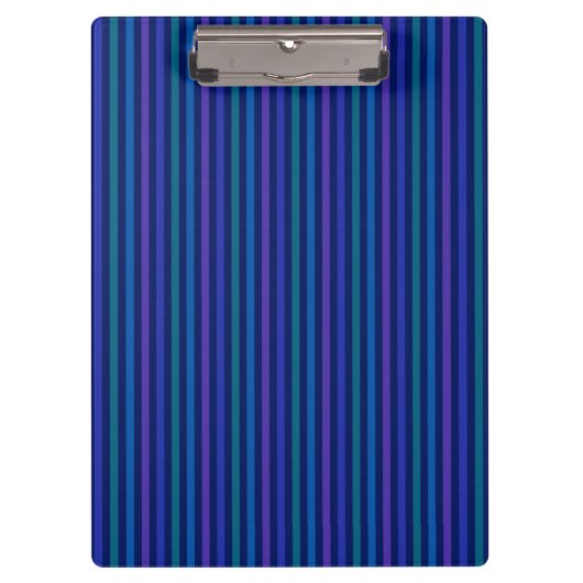 Verticale strepen blauw groen paars klembord (Voorkant)