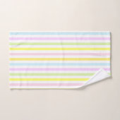 Verticale strepen in lichte pasteltinten bad handdoek (Handdoek)