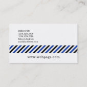Verticale strepen maken moderne minimale visitekaartje (Achterkant)
