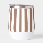  Verticale Strepen Mocha Mousse Wit (Rechts)