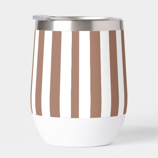  Verticale Strepen Mocha Mousse Wit (Rechts)