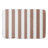  Verticale Strepen Mocha Mousse Wit Badmat (Voorkant)