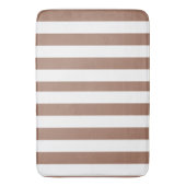  Verticale Strepen Mocha Mousse Wit Badmat (Voorkant Verticaal)