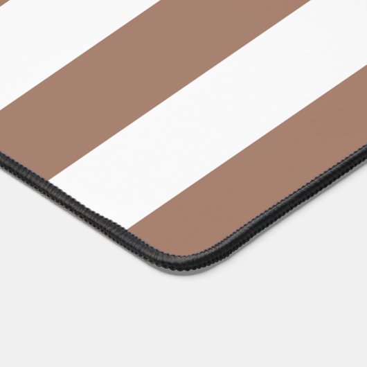  Verticale Strepen Mocha Mousse Wit Bureaumat (Hoek)