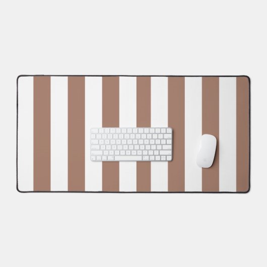  Verticale Strepen Mocha Mousse Wit Bureaumat (Keyboard & Muis)
