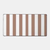  Verticale Strepen Mocha Mousse Wit Bureaumat (Voorkant)