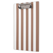  Verticale Strepen Mocha Mousse Wit Klembord (Links)