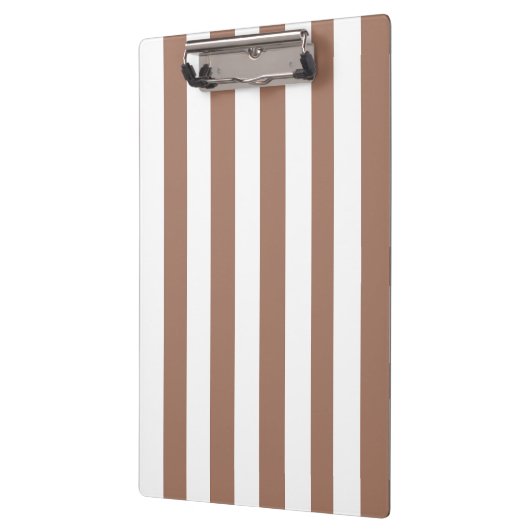  Verticale Strepen Mocha Mousse Wit Klembord (Links)