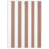  Verticale Strepen Mocha Mousse Wit Klembord (Achterkant)