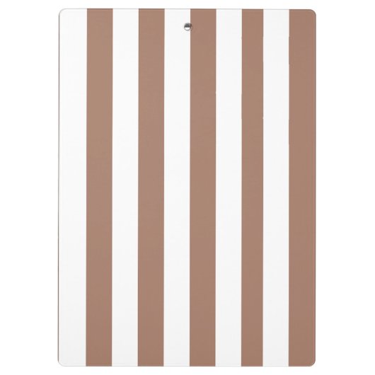 Verticale Strepen Mocha Mousse Wit Klembord (Achterkant)