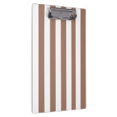  Verticale Strepen Mocha Mousse Wit Klembord (Rechts)