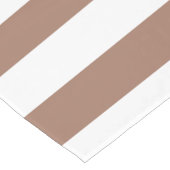  Verticale Strepen Mocha Mousse Wit Korte Tafelloper (Hoek)