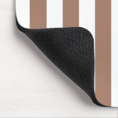  Verticale Strepen Mocha Mousse Wit Muismat (Hoek)