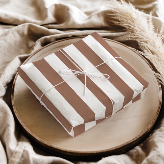  Verticale Strepen Mocha Mousse Wit Tissuepapier