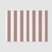 Verticale Strepen Mocha Mousse Wit Tissuepapier (Voorkant)