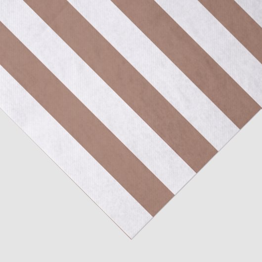 Verticale Strepen Mocha Mousse Wit Tissuepapier (Detail)