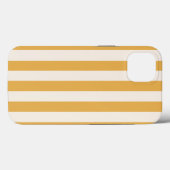 Verticale strepen Mosterdgeel en wit gestreept Case-Mate iPhone Case (Achterkant (horizontaal))