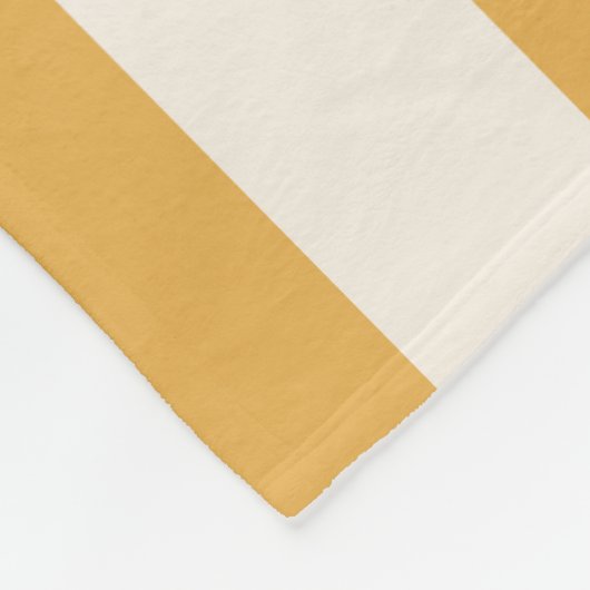 Verticale strepen Mosterdgeel en wit gestreept Fleece Deken (Hoek)