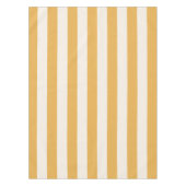 Verticale strepen Mosterdgeel en wit gestreept Tafelkleed (Voorkant)