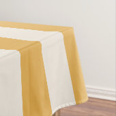 Verticale strepen Mosterdgeel en wit gestreept Tafelkleed (Voorbeeld)