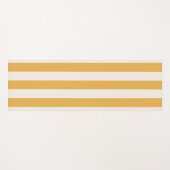 Verticale strepen Mosterdgeel en wit gestreept Yogamat (Voorkant (horizontaal))