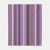 Verticale strepen nabootsen fleece deken (Voorkant)