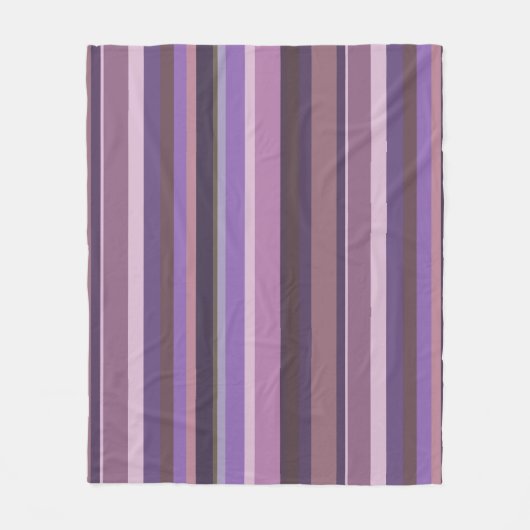 Verticale strepen nabootsen fleece deken (Voorkant)