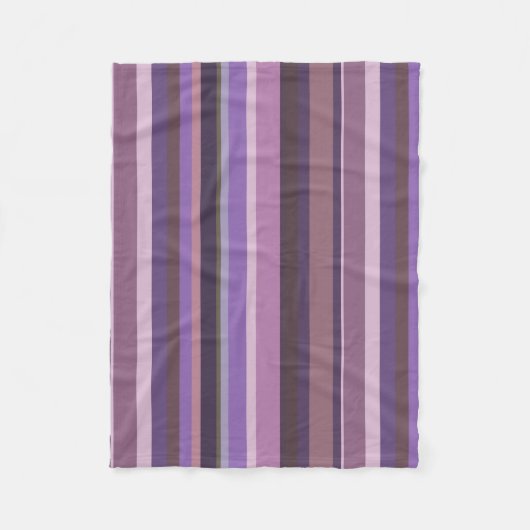 Verticale strepen nabootsen fleece deken (Voorkant)