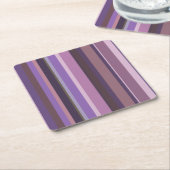 Verticale strepen nabootsen kartonnen onderzetters (Schuin)