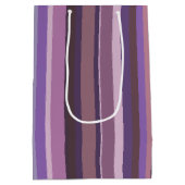 Verticale strepen nabootsen medium cadeauzakje (Achterkant)
